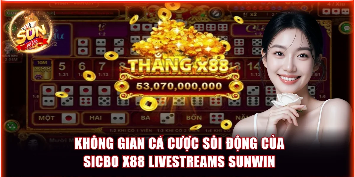 Không gian cá cược sôi động của Sicbo X88 Livestreams Sunwin