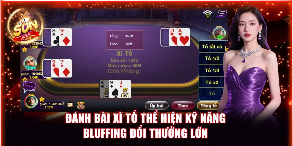 Top 5+ Game Bài Hot Nhất Hiện Nay - Đổi Thưởng Uy Tín 4 Đánh bài Xì tố thể hiện kỹ năng bluffing đổi thưởng lớn