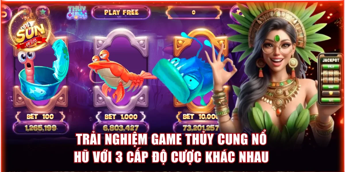Trải nghiệm game Thủy Cung nổ hũ với 3 cấp độ cược khác nhau