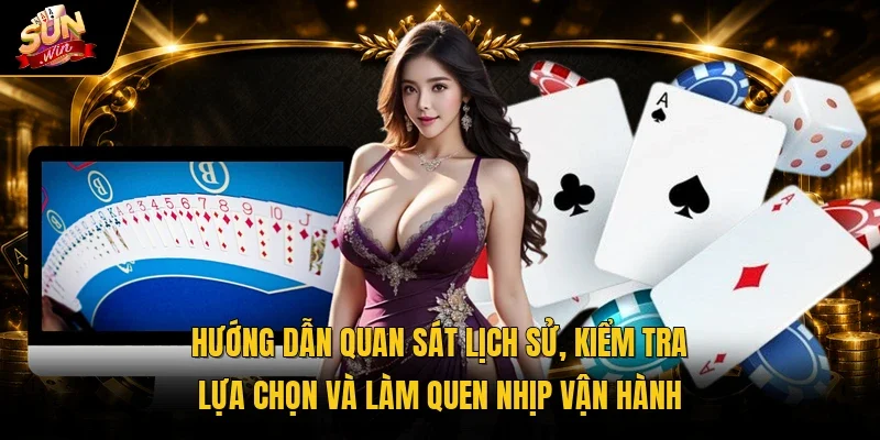Hướng dẫn quan sát lịch sử, kiểm tra lựa chọn và làm quen nhịp vận hành